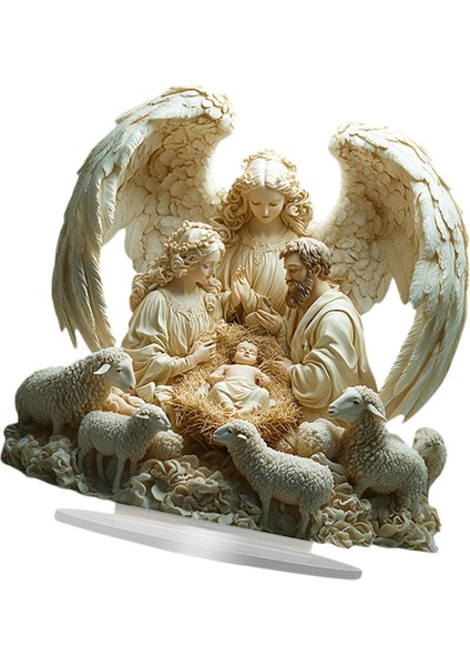 Akrilik Aile Dekor Ideal Hediye 2d Ev Şömine Köşesi Için Düz Iş (Yurt Dışından)