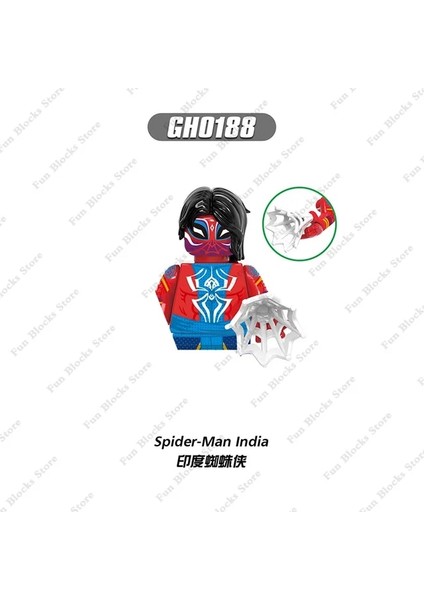 Gri Yeni Örümcek Adam Film Karikatür Bebek Tuğla Nokta Miles Morales Gwen Stacy Mini Aksiyon Figürleri Oyuncaklar Birleştirin Marvel Model Çocuklar Hediye (Yurt Dışından)