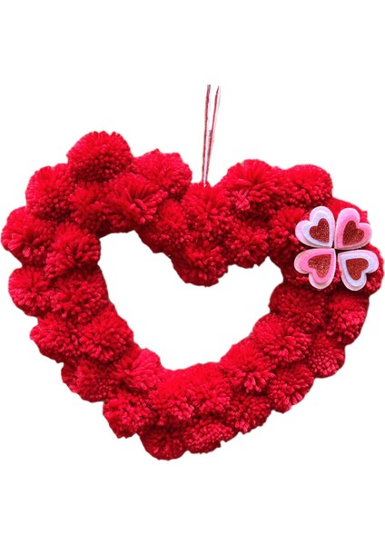 Kırmızı Çelenk Askı Sevgililer Günü Çelenk Festivali Hediye Duvarları (Yurt Dışından) fırsatları