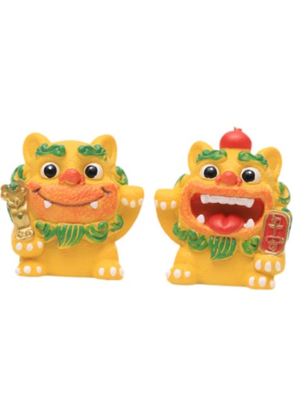 2 Küçük Fortune Heykelleri Şınma Hediye Dekorasyon Sarı (Yurt Dışından) fiyatları