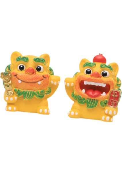 2 Küçük Fortune Heykelleri Şınma Hediye Dekorasyon Sarı (Yurt Dışından) fırsatları