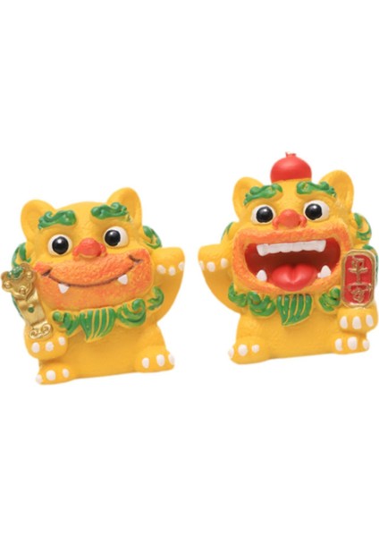 2 Küçük Fortune Heykelleri Şınma Hediye Dekorasyon Sarı (Yurt Dışından) indirimleri