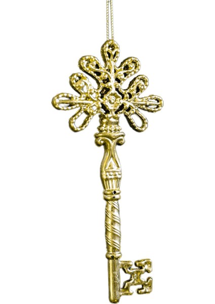 Noel Ağacı Asma Dekorasyon Yurt Duvar Kapıları Kreş Noel Süsü Anahtarı 7X1.3X15CM (Yurt Dışından)