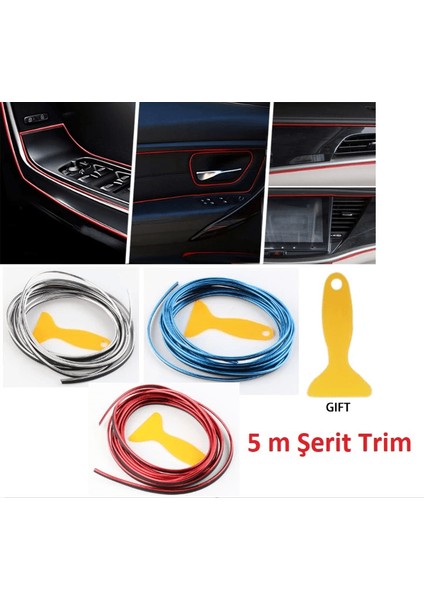Pratik Araba Dekorasyon Şeridi 5 Metre Trim Şeridi ( Lisinya )