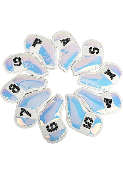 Wosofe 10 Adet/paket Golf Sopası Demir Kapağı Golf Demir Başlığı Kapakları Golf Sopası Demir Başlığı Tüm Demir Kamalara Uyar B (Yurt Dışından)