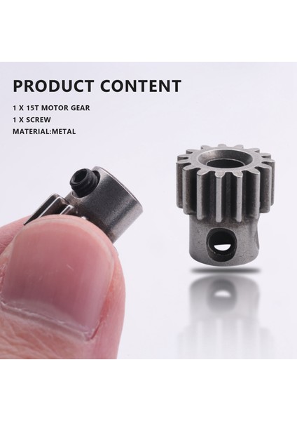 Jlb Yarış Cheetah 1/10 Fırçasız Rc Araba Parçaları Aksesuarları Için 15 T Motor Dişli EA1040 (Yurt Dışından)