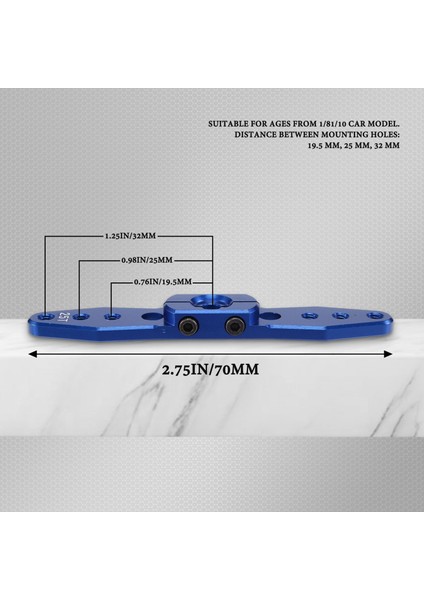 Adet Alüminyum Direksiyon Servo Korna Kolu 25T 1/8 1/10 Rc Araba Tekne Yükseltme Parçası (Yurt Dışından)