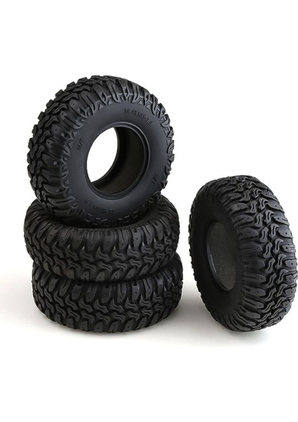 Adet 105MM 1.9 Kauçuk Lastikler Tekerlek Lastikleri 1/10 Rc Paletli Araba Traxxas Trx4 RC4WD D90 Eksenel SCX10 Iı Iıı Redcat Mst (Yurt Dışından)