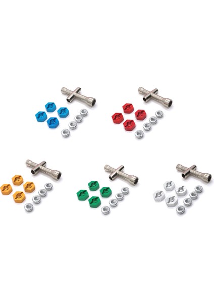 Metal 12MM Altıgen Tekerlek Göbeği Adaptörü Birleştirici Somun Kollu ile MN-999 Mn 999 D90 1/10 Rc Paletli Araba Yükseltme Parçaları,1 (Yurt Dışından)