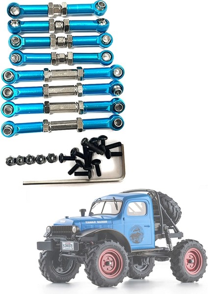 Fms FCX24 Metal Şasi Bağlantıları Çekme Çubuğu Rot Seti 1/24 Rc Paletli Araba Yükseltme Parçaları Aksesuarları, 3 (Yurt Dışından) indirimleri