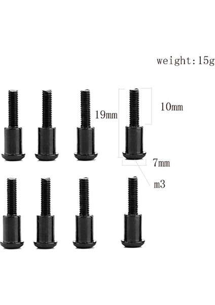 Traxxas Slash M0268 F5221 Için Altıgen Soket Kapağı Kafa Omuz Makaralı Rulman Vida Cıvatası (Yurt Dışından)