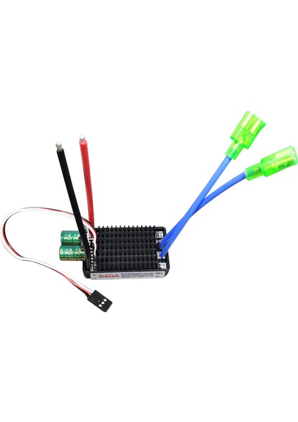 Yüksek Güç 12V-24V Su Geçirmez Çift Yönlü Rc Esc Fırça Esc, Rc Araba ve Tekne Için 640A (Yurt Dışından)