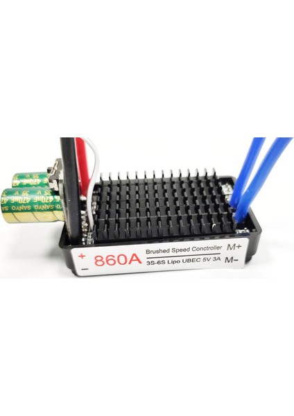 Yüksek Güç 12V-24V Su Geçirmez Çift Yönlü Rc Esc Fırça Esc, Rc Araba ve Tekne Için 640A (Yurt Dışından)
