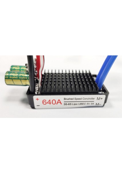 Yüksek Güç 12V-24V Su Geçirmez Çift Yönlü Rc Esc Fırça Esc, Rc Araba ve Tekne Için 640A (Yurt Dışından)