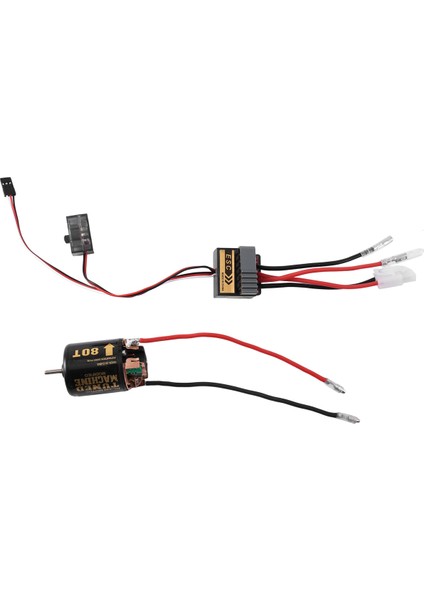 320A Esc + 540 Fırçalı Motor 80 T 1/10 Rc Araba Eksenel SCX10 Traxxas Trx4 D90 Hsp Tamiya Redcat,6 (Yurt Dışından)