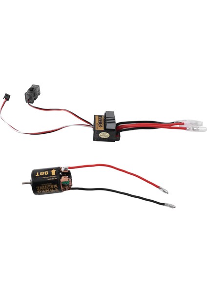 320A Esc + 540 Fırçalı Motor 80 T 1/10 Rc Araba Eksenel SCX10 Traxxas Trx4 D90 Hsp Tamiya Redcat,6 (Yurt Dışından)