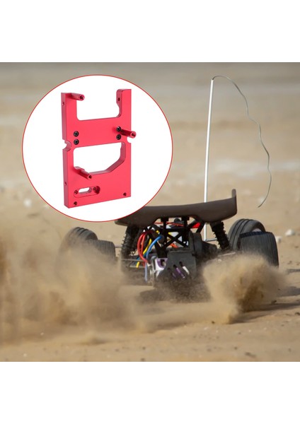 Rc Araba Metal Direksiyon Servo Depo Sabit Montaj Braketi Wpl B14 B24 C14 C24 Q65 Mn D90 D99S MN45, Kırmızı (Yurt Dışından)
