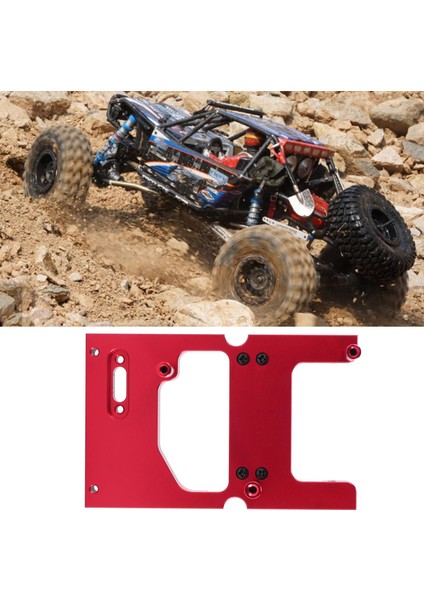 Rc Araba Metal Direksiyon Servo Depo Sabit Montaj Braketi Wpl B14 B24 C14 C24 Q65 Mn D90 D99S MN45, Kırmızı (Yurt Dışından)