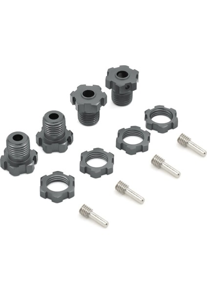 Adet Metal 17MM Kamalı Tekerlek Altıgen Hub Adaptörü 5353 Traxxas E-Revo E-Maxx T-Maxx Revo 3.3 Summit Xo-1 Yükseltme Parçaları, 4 (Yurt Dışından)
