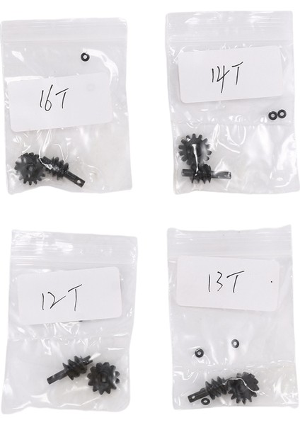 Çelik Overdrive Dişliler Diferansiyel Diferansiyel Sonsuz Dişli Seti 12T 13T 14T 16T 1/24 Rc Paletli Araba Eksenel SCX24 Yükseltmeler (Yurt Dışından)