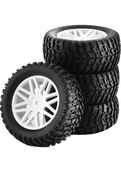 Adet Rc 1/10 Ölçekli Off-Road Araba Lastikleri Lastik ve Tekerlekler Hsp 94166/94107/94106, Beyaz (Yurt Dışından)