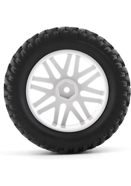 Adet Rc 1/10 Ölçekli Off-Road Araba Lastikleri Lastik ve Tekerlekler Hsp 94166/94107/94106, Beyaz (Yurt Dışından)