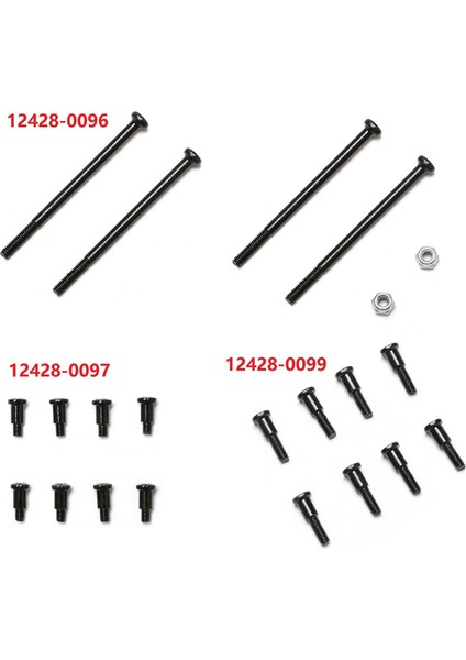 12428 Vida Rc Araba Yedek Parçaları Pan Başlı Vidalar Wltoys 12428 M2.5 12428-0096 Vida, D (Yurt Dışından)