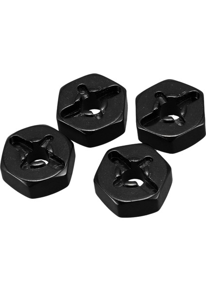 Alüminyum Alaşımlı 12MM Birleştirici Tekerlek Hub Hex Adaptörü Yükseltmeler Wltoys 144001 1/14 Rc Araba Yedek Parçaları, Siyah (Yurt Dışından)