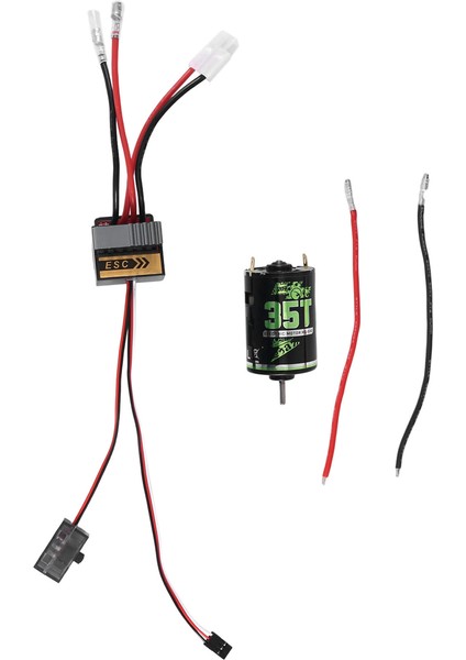 320A Esc + 540 Fırçalı Motor 35 T 1/10 Rc Araba Eksenel SCX10 90046 Traxxas Trx4 D90 Hsp Tamiya Redcat Hpı,3 (Yurt Dışından)