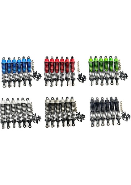 6 Adet Metal Yağ Amortisör Damperi Laegendary Legend 1/10 Rc Araba Yükseltme Parçaları Aksesuarları, 4 (Yurt Dışından)