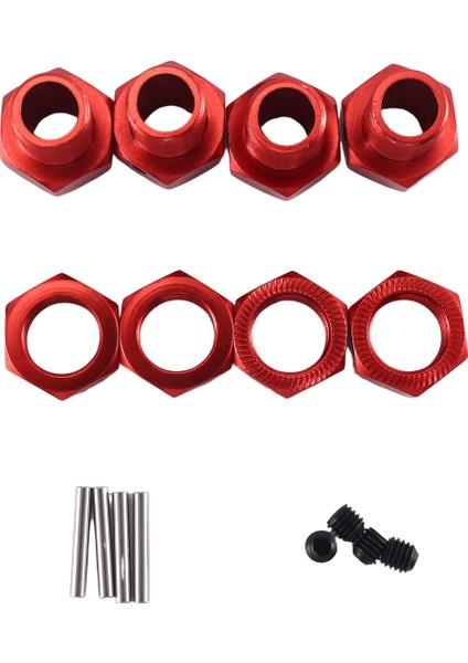 4 Adet Metal Genişletilmiş Tekerlek Altıgen Göbek Adaptörü 1/10 Arrma Kraton Outcast Rc Araba Yükseltme Parçaları Aksesuarları, Kırmızı (Yurt Dışından) fırsatları