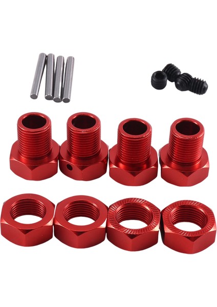 4 Adet Metal Genişletilmiş Tekerlek Altıgen Göbek Adaptörü 1/10 Arrma Kraton Outcast Rc Araba Yükseltme Parçaları Aksesuarları, Kırmızı (Yurt Dışından) indirimleri