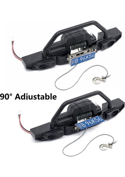 Rc Araba Vinç Plaka Montaj Çerçevesi Tutucu 90° Ayarlanabilir Eksenel SCX10 Traxxas Trx4 1/10 Rc Paletli Araba Parçaları (Yurt Dışından) modelleri