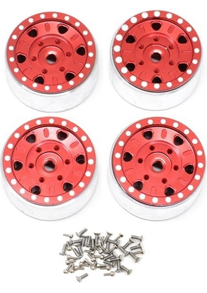 1.0 Beadlock Tekerlek Göbeği Metal Mikro Tekerlek Jant 1/24 Rc Paletli Araba Eksenel SCX24 Gladyatör Bronco C10 Sürgü Jlu,1 (Yurt Dışından)