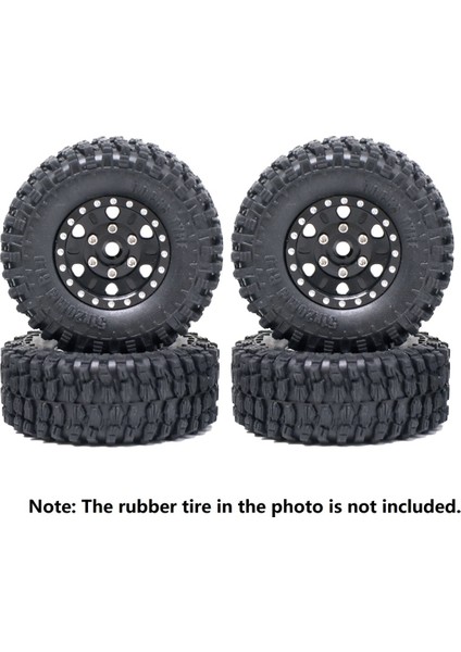 1.0 Beadlock Tekerlek Göbeği Metal Mikro Tekerlek Jant 1/24 Rc Paletli Araba Eksenel SCX24 Gladyatör Bronco C10 Sürgü Jlu,1 (Yurt Dışından)