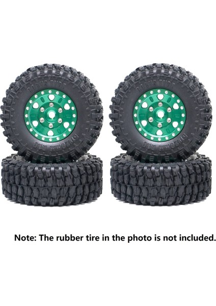 1.0 Beadlock Tekerlek Göbeği Metal Mikro Tekerlek Jant 1/24 Rc Paletli Araba Eksenel SCX24 Gladyatör Bronco C10 Sürgü Jlu,1 (Yurt Dışından)