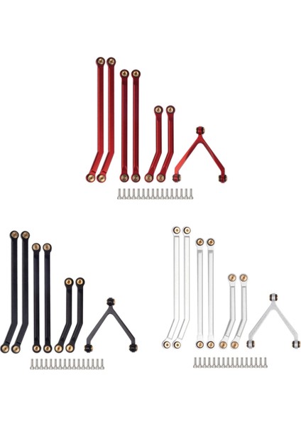 Cnc Alüminyum Yüksek Gümrükleme Şasi Bağlantı Çubuğu 1/24 Rc Paletli Araba Eksenel SCX24 AXI90081 Sürgü Yükseltme Parçaları, 3 Siyah (Yurt Dışından) fiyatları