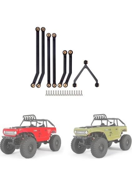 Cnc Alüminyum Yüksek Gümrükleme Şasi Bağlantı Çubuğu 1/24 Rc Paletli Araba Eksenel SCX24 AXI90081 Sürgü Yükseltme Parçaları, 3 Siyah (Yurt Dışından) indirimleri