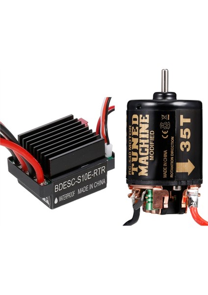320A Esc + 540 Fırçalı Motor 1/10 Rc Araba Eksenel SCX10 90046 Traxxas Trx4 D90 Tamiya Redcat Hsp HPI,35T (Yurt Dışından)