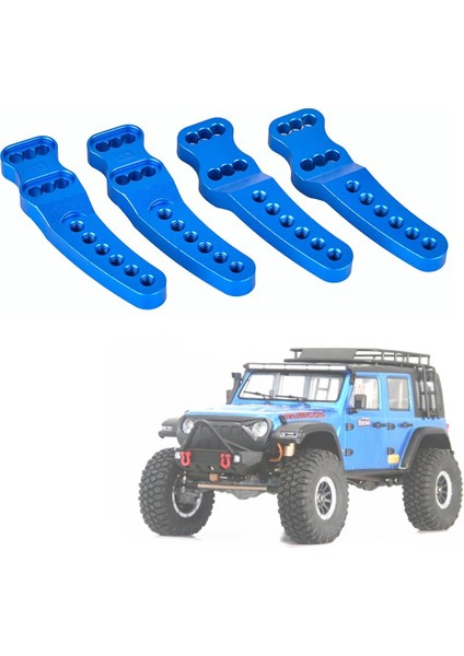 Yikong YK4102 YK4103 YK4082 Metal Ayarlanabilir Şok Kulesi Şok Dağı 1/8 1/10 Rc Paletli Araba Yükseltme Parçaları, Mavi (Yurt Dışından)