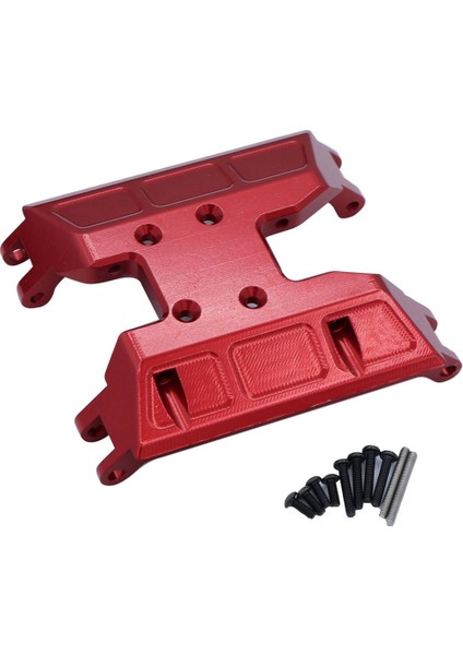Metal Merkezi Şanzıman Kızak Plakası Şanzıman Montajı Eksenel UTB18 Capra 1/18 Rc Paletli Araba Yükseltme Parçaları, Kırmızı (Yurt Dışından)