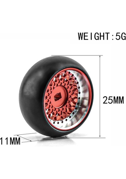 Sert Plastik Drift Lastik Lastik Metal Jant Wltoys 284131 K969 K989 Kyosho Mini-Z 1/28 Rc Araba Yükseltme Parçaları, 2 Sarı (Yurt Dışından) fiyatları