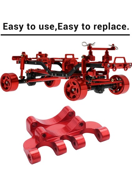 Metal Arka Aks Kafes Üst Bağlantı Sabitleme Kaidesi Eksenel SCX24 90081 C10 1/24 Rc Paletli Araba Yükseltme Parçaları Aksesuarları,1 (Yurt Dışından)