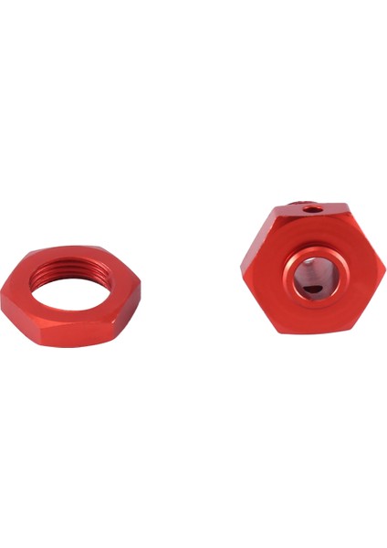 Metal 17MM Tekerlek Altıgen Hub Adaptörü Somun ile Arrma 1/7 Ihlal Sınırsız Felony 1/8 Typhon Rc Araba Parçaları, Kırmızı (Yurt Dışından)
