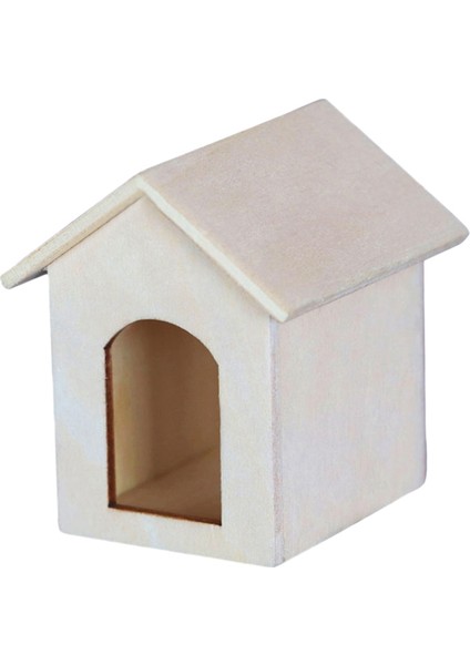 1:12 Mini Ahşap Simülasyon Köpek Kulübesi Modeli Dollhouse Bahçe Dekorasyon Aksesuarları (Yurt Dışından)