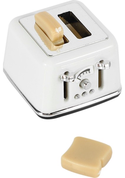 1/12 Ölçekli Dollhouse Ekmek Makinesi Tost Minyatür Dollhouse Mini Aksesuarları Sevimli Süslemeleri Tost Makinesi (Yurt Dışından)
