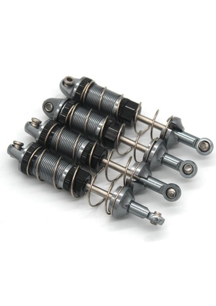 4 Adet Metal Amortisör Damperi Mjx H16 16207 16208 16209 16210 1/16 Rc Araba Yükseltme Parçaları Aksesuarları, Gri (Yurt Dışından)