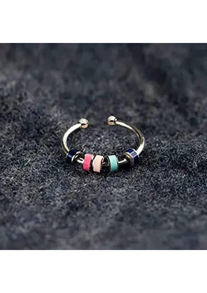 Kadınlar Için Anksiyete Için Fidget Yüzükler, Boncuklu 3 Adet Emaye Iplik Kaygı Yüzükleri, Kızıma Ayarlanabilir Anksiyete Yüzüğü (Yurt Dışından) indirimleri