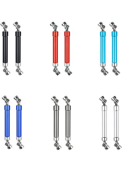 Adet Metal Cvd Tahrik Mili 110-160MM 1/10 Rc Kaya Paleti Eksenel SCX10 90046 Traxxas Trx4, Gümüş (Yurt Dışından)