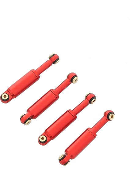 4 Adet Metal Amortisörler Amortisör Eksenel SCX24 90081 1/24 Rc Paletli Araba Yükseltme Parçaları Aksesuarları, Kırmızı (Yurt Dışından) modelleri